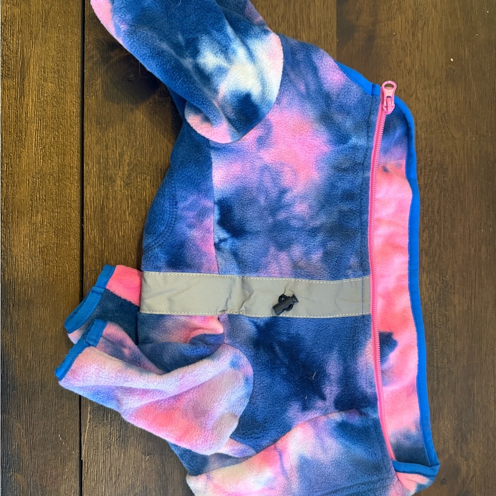 Tie-Dye Fleece Dog Jacket